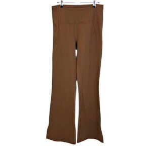 Lululemon Groove Super-High-Rise Split-Hem Flare Pant, Nulu, Brown, Size 10